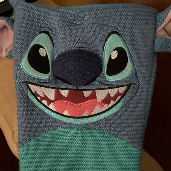 NEW STITCH Knit Christmas Holiday Stocking Blue Disney - Picture 2 of 13